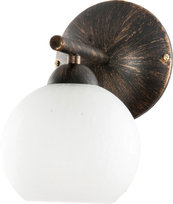 Kinkiet Ścienny Led do Łazienki Nad Lustro Biały Klosz Stare Złoto 1xe27 Ivan Negro 9-543