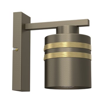 Kinkiet ścienny tytanowy złoty z mosiężnymi elementami Scot 1xE27 15W Luminex - Luminex