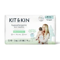 Kit and Kin Pieluchy jednorazowe Owieczka/Sówka Rozmiar 1 Mini (2-5 kg), 40 szt.