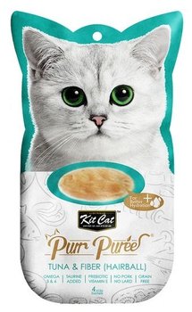Kit Cat PurrPuree Tuna & Fiber Hairball 4x15g - Kit Cat