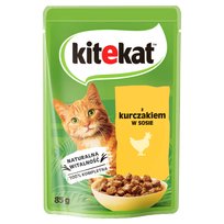 Kitekat z Kurczakiem w Sosie Saszetka 85g Mokra Karma Dla Dorosłych Kotów