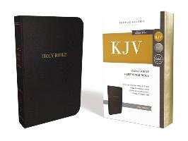 KJV, Deluxe Reference Bible, Giant Print, Leathersoft, Black, Red Letter Edition, Comfort Print - Nelson Thomas