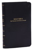 KJV Holy Bible: Pocket New Testament with Psalms and Proverbs,  Black Leatherflex,  Red Letter,  Comfort Print: King James Version Thomas Nelson