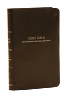 KJV Holy Bible: Pocket New Testament with Psalms and Proverbs,  Brown Leatherflex,  Red Letter,  Comfort Print: King James Version Thomas Nelson