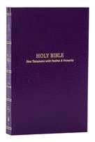 KJV Holy Bible: Pocket New Testament with Psalms and Proverbs,  Purple Softcover,  Red Letter,  Comfort Print: King James Version Thomas Nelson
