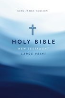 KJV Large Print Outreach New Testament Bible,  Cross Softcover,  Comfort Print Thomas Nelson