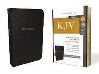 KJV, Reference Bible, Personal Size Giant Print, Leather-Look, Black, Red Letter Edition, Comfort Print Nelson Thomas