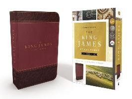 KJV, The King James Study Bible, Leathersoft, Burgundy, Red Letter, Full-Color Edition - Nelson Thomas