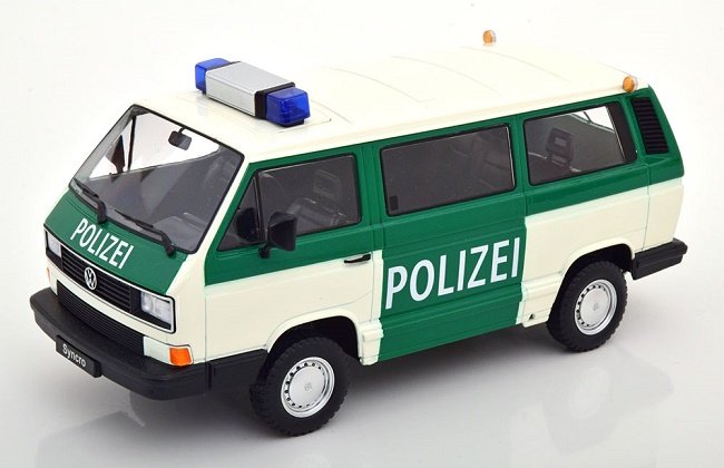 Фото - Машинка VAG Kk-Scale Vw T3 Synchro Polizei 1987 1:18 180967 