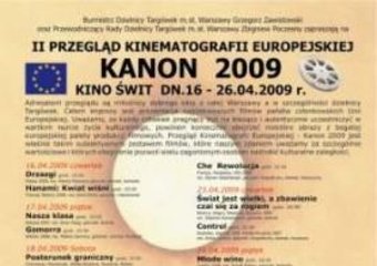 II PRZEGLĄD KINEMATOGRAFII EUROPEJSKIEJ KANON  2009