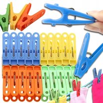Klamerki Do Prania Spinacze Trwałe Zestaw 20Szt Mix Kolor