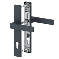 Klamka do drzwi DUBLIN 37  RAL 7016 mat / antracyt trzpień 128 mm