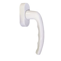 Klamka okienna Atlanta Secustik biała z regulowanym trzpieniem 32-42 mm