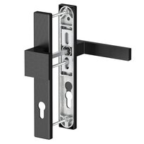 Klamka pochwyt do drzwi DUBLIN 37  F9005 / czarna - szczotkowana