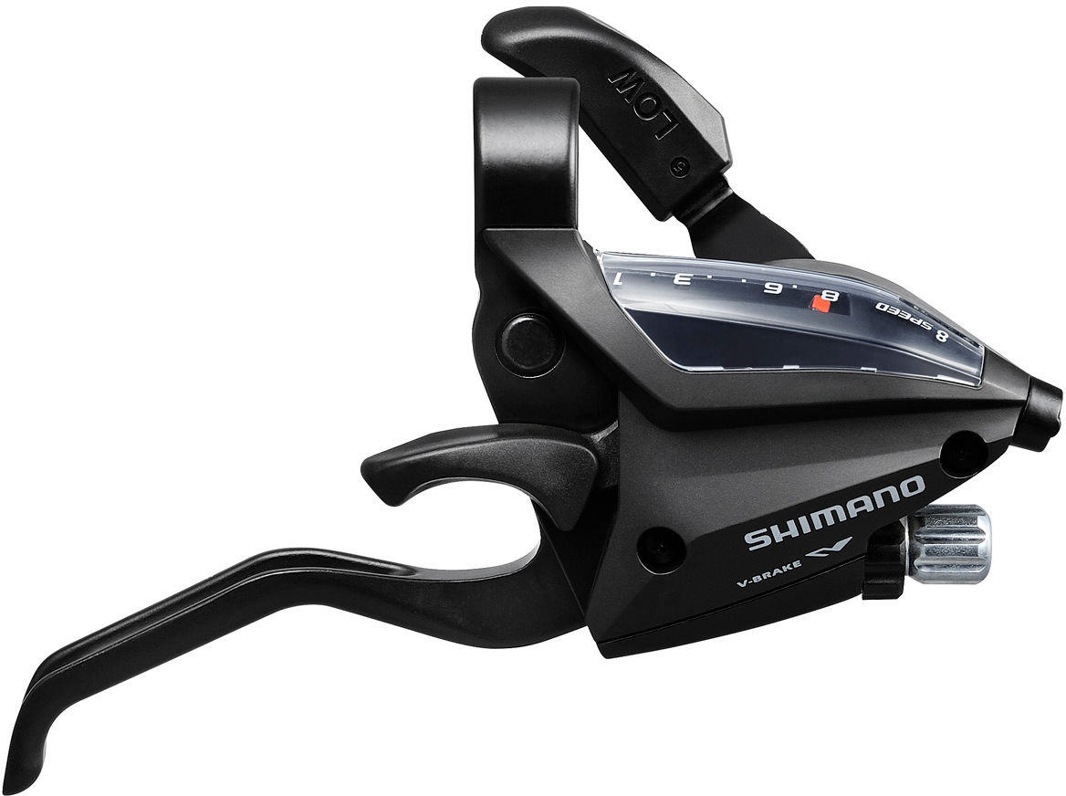 Shimano ST-EF500-8R2A Levier De Frein Et Changement De Vitesse Pour VTT (Droit 8 Vitesses) - Compatible Mountain Bike