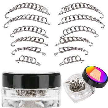 Klamra Klamerki Na Wrastające Paznokcie Zestaw 12 Sztuk + Box - Inna marka