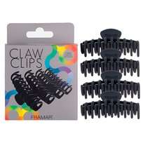 Klamry do włosów Framar Claw Clips Black 4 sztuki Framar