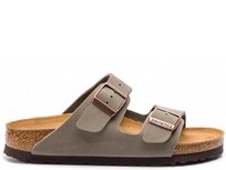 Klapki damskie Birkenstock 0151213 ARIZONA BFBC NARROW Szare Birkenstock
