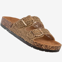 Klapki Damskie Buty Na Lato Z Klamrami Wygodne Beżowe MSMG DZ129-1 39 Khaki Msmg