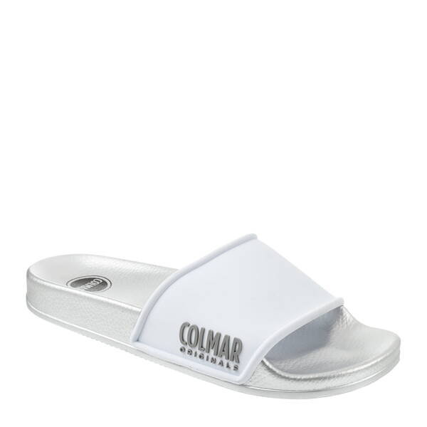 Scopri COLMAR Slipper White Silver SLIPPERLOGO610 al miglior prezzo online – Sandrini Calzature e Abbigliamento