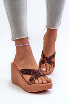 Klapki Damskie Na Koturnie 83520 Ipanema High Fashion Slide Fem Brązowe-40 Inny producent