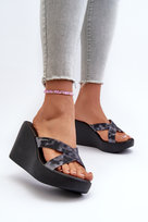 Klapki Damskie Na Koturnie 83520 Ipanema High Fashion Slide Fem Czarne-38 Ipanema