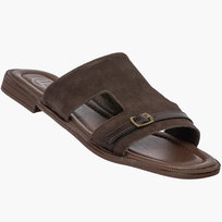 Klapki Damskie Skórzane Buty Eleganckie Letnie Zamszowe Brązowe FILIPPO 40 FILIPPO