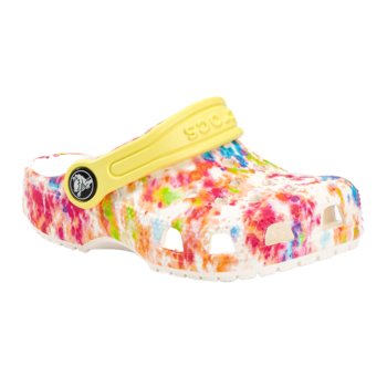 Klapki dziecięce Crocs Classic Tie-Dye Graphic Clog T białe 206994-83B 22-23 EU - Crocs