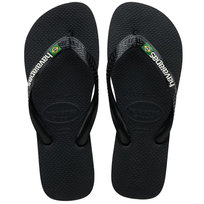 Klapki unisex Havaianas Brasil Logo japonki czarne-39,5 Havaianas