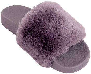 Klapki Z Futerkiem Ciepłe Kapcie Miękkie Futerko - YoClub