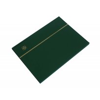 Klaser Na Znaczki Leuchtturm, 16 Stron, Zielony, Białe Karty