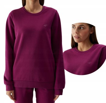 Klasyczna bluza dresowa nierozpinana bez kaptura damska 4F 4FWSS24TSWSF0954-51S Fioletowy - 4F