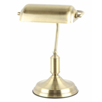 Klasyczna lampa biurkowa Roma A2048-GLD Zumaline metalowa złota - Zuma Line
