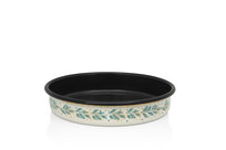 Klasyczna okrągła forma do pieczenia, 28 cm, jasnokremowa, kolekcja Green Line | Metalac