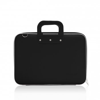 klasyczna torba na laptopa 46,5 x 35 cm sztuczna skóra czarna - TWM