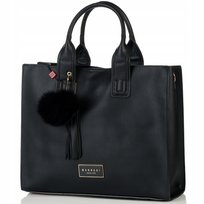 Klasyczna Torba Z Pomponem Monnari Miejska Shopper Pojemna Premium MONNARI