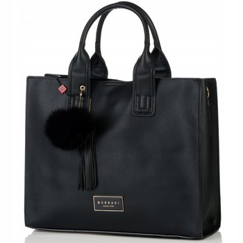 Klasyczna Torba Z Pomponem Monnari Miejska Shopper Pojemna Premium - MONNARI