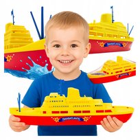 KLASYCZNA zabawka STATEK duży do wanny WODY KĄPIELI na BASEN na PLAŻĘ 48 cm