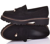 KLASYCZNE CZARNE LOAFERSY DAMSKIE SKÓRZANE MOKASYNY MODNE Inna marka