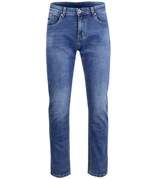 Klasyczne spodnie męskie jeansy prosta nogawka-36 - Agrafka
