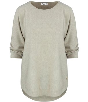 Klasyczny damski sweter oversize MALWINA-S/M - Agrafka