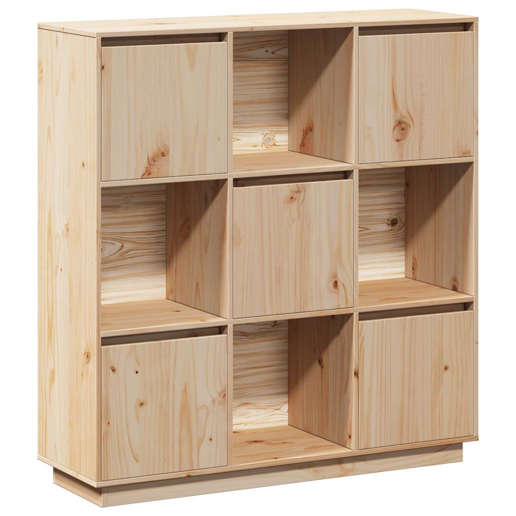 Klasyczny Drewniany Regał z Litego Sosnowego Drewna, 110,5x35x117 cm ...