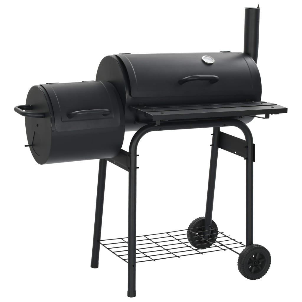 Klasyczny grill z wędzarnią na wegiel drzewny