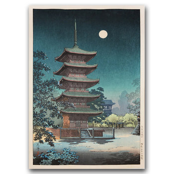 Klasyczny plakat do pokoju Asakusa Kinryusan A3 - Vintageposteria