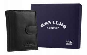 Klasyczny portfel skórzany zapinany na zatrzask — Ronaldo - Ronaldo
