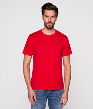 Klasyczny t-shirt z haftowanym logo OBUTCH 3875 RED-XL - Lee Cooper