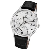 Klasyczny zegarek męski Festina, skórzany, czarny UF16983/A Festina