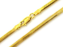 Klasyczny złoty łańcuszek 585 splot linka wężyk długość 45cm 14k