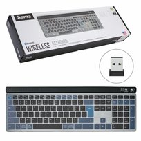 Klawiatura Bezprzewodowa Multi-Device Hama Wk-750 Szyfrowanie Ai Czarna