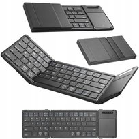 Klawiatura bezprzewodowa przenośna mobilna składana USB C 5.8GHz B077T